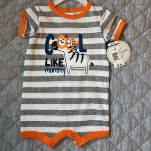 Baby boy short sleeve onesie. New!